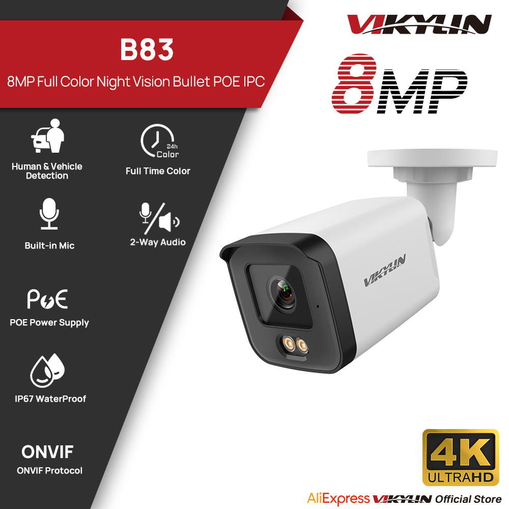 Pan Tilt Bracket - Câmera de Segurança IP VIKYLIN 8MP
