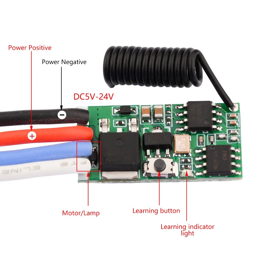 Motor Driver Module - Módulo Receptor de Controle Remoto RF