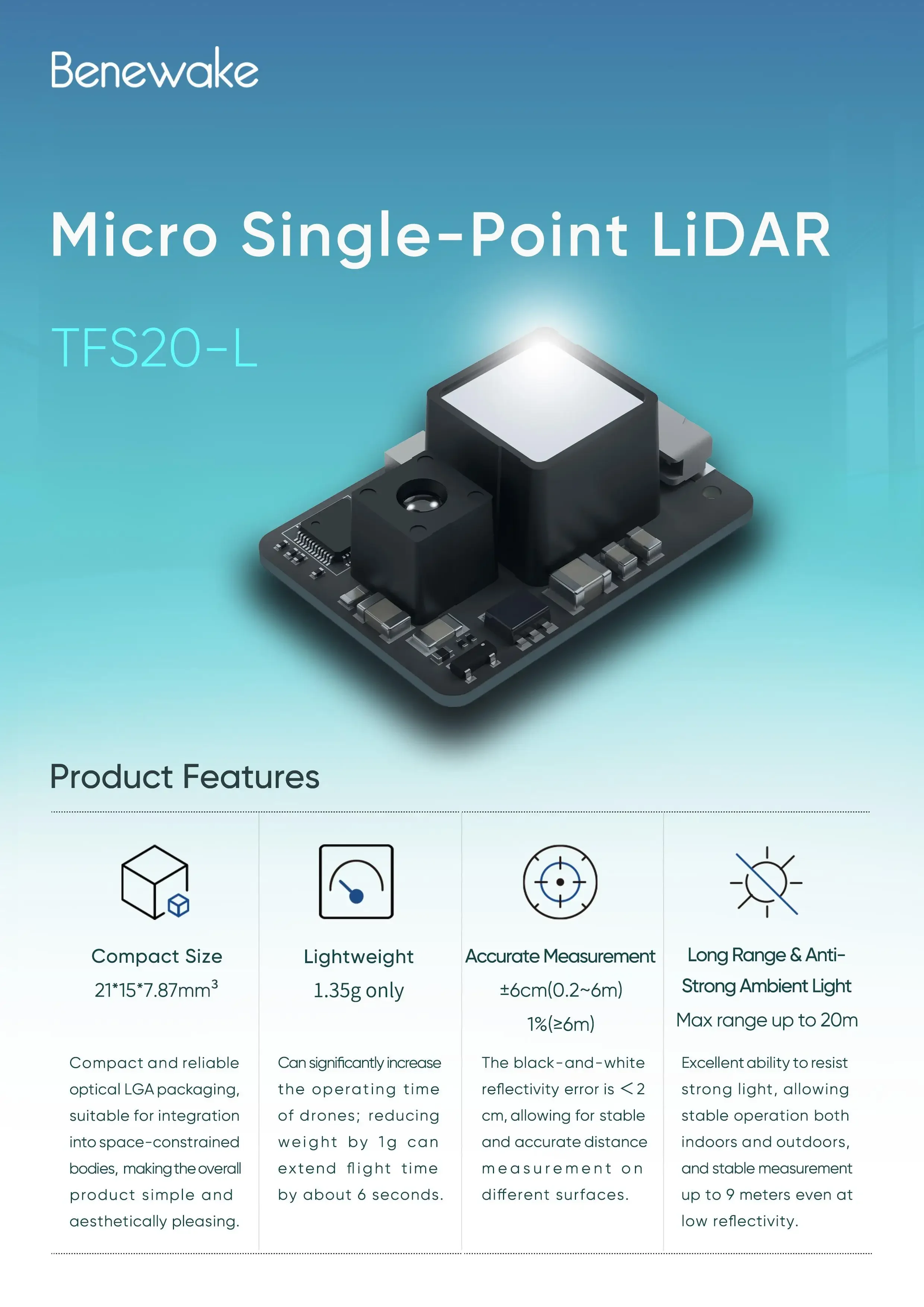 Módulo Sensor Micro LiDAR Bene - Arduino Robot avaliação e preço