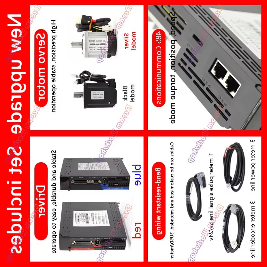 Kit de Motor Servo AC 220V 1KW - Servo Kit avaliação e preço