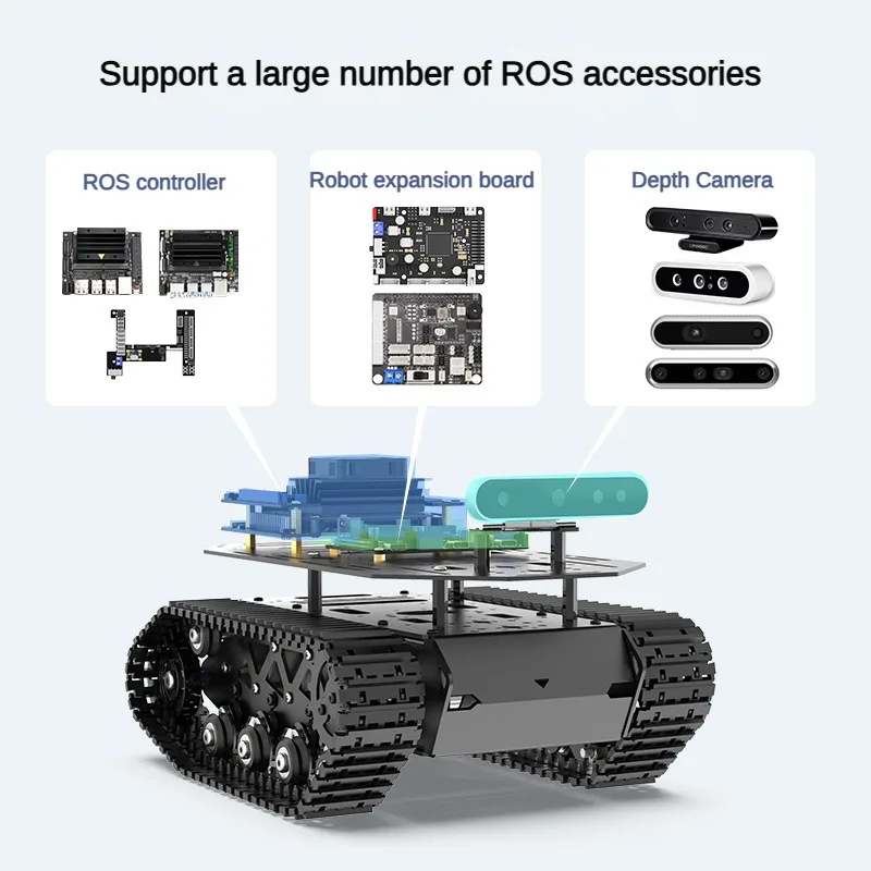 Kit de Robô Tanque Todo em Met - Robot Car Kit avaliação e preço