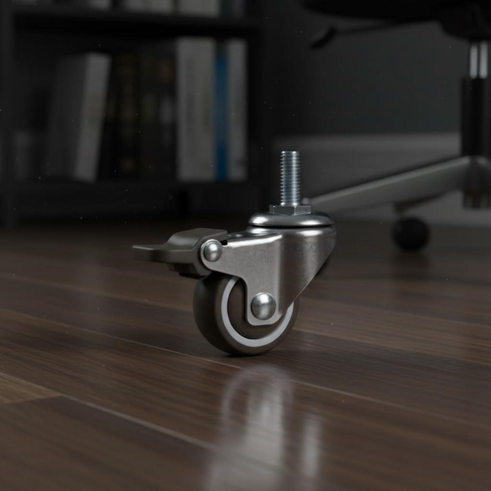 Roda giratória com haste rosca - Caster Wheel avaliação e preço