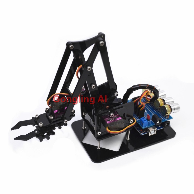 Braço Robótico Mecânico SG90 c - Robot Arm Metal avaliação e preço