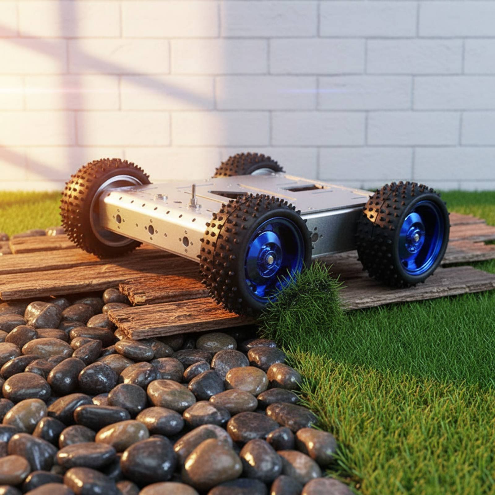 Chassi de Carro Inteligente 4W - Robot Car Kit avaliação e preço
