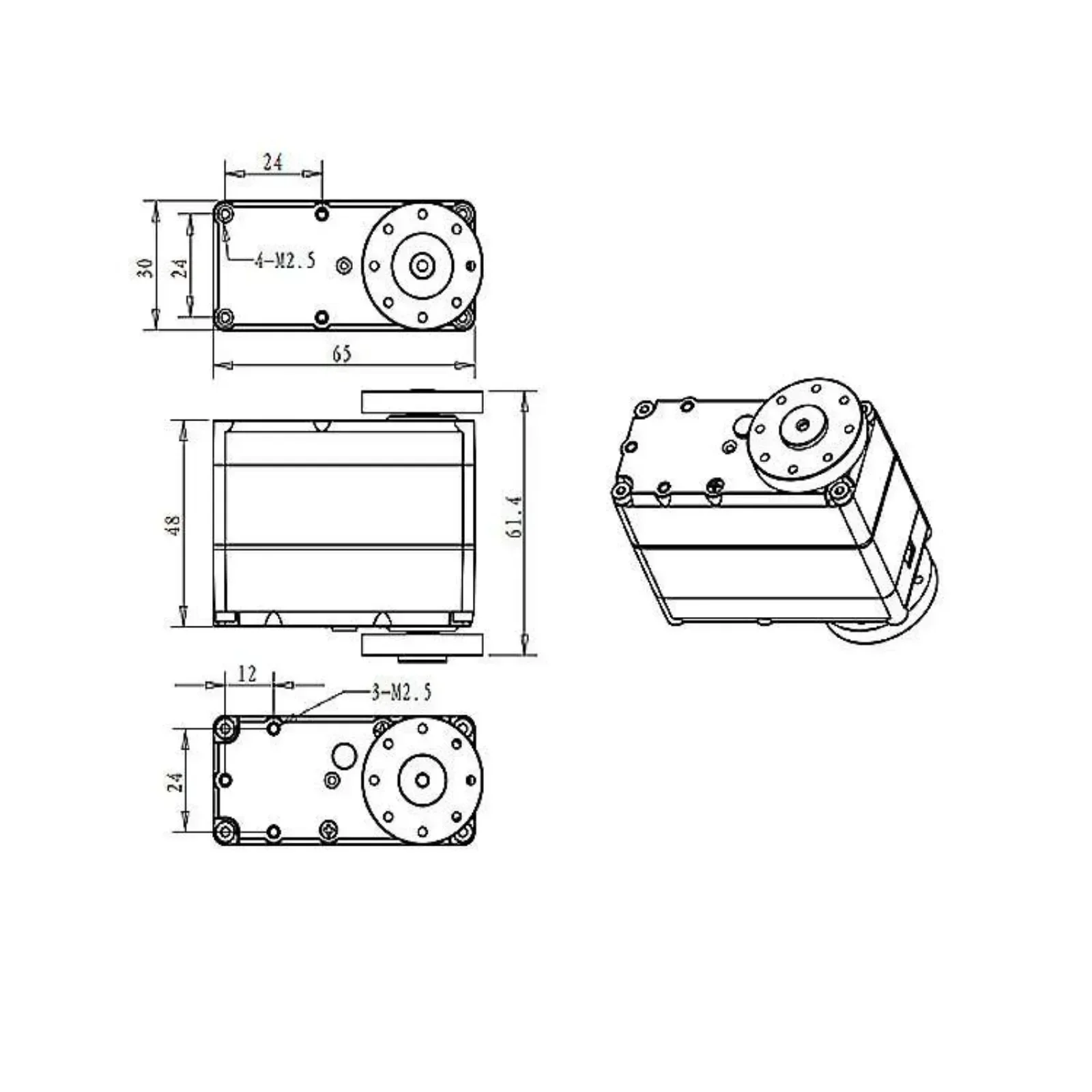 Servo Digital RDS51160 24V 160 - Servo Bracket avaliação e preço