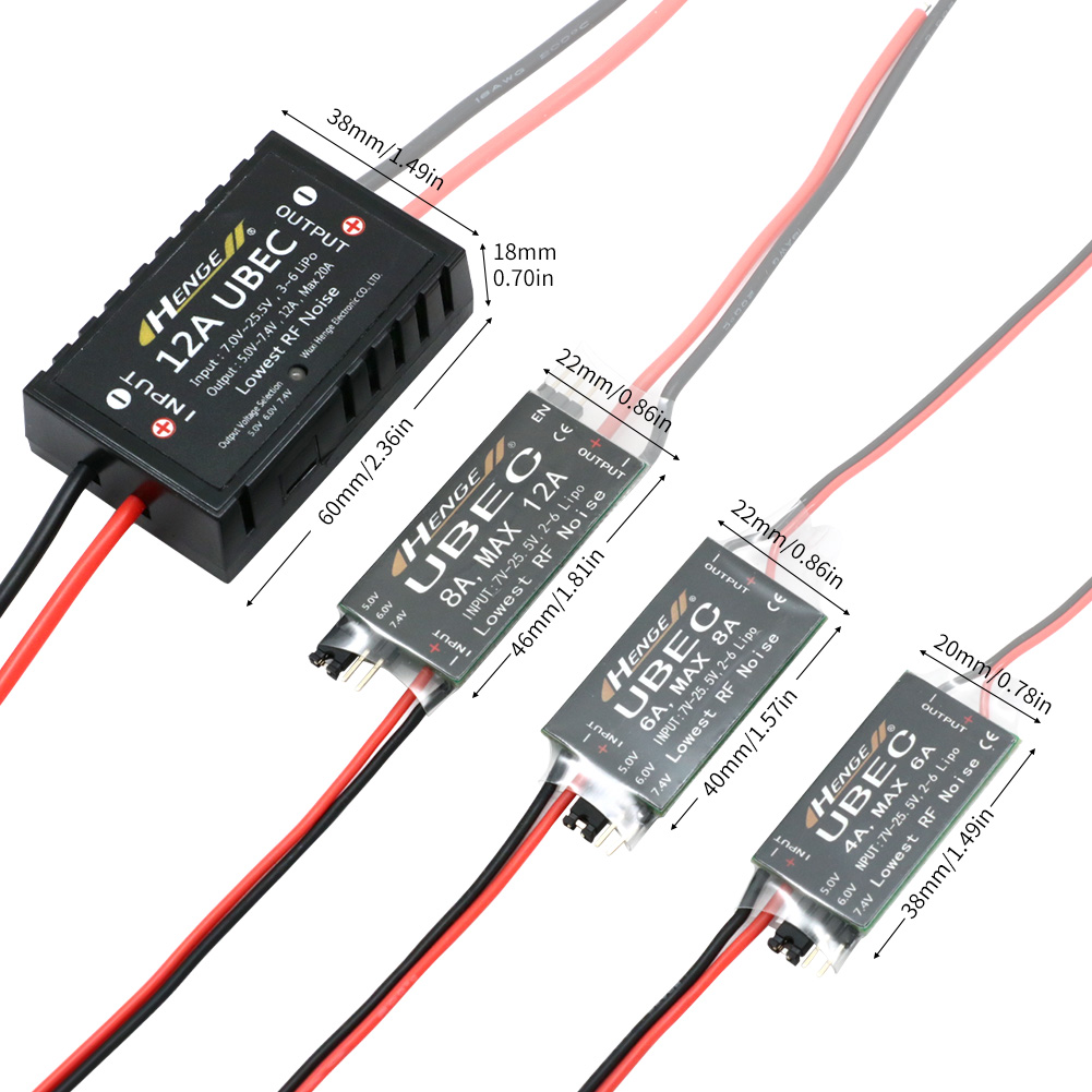 HENGE BEC 4A 6A 8A 12A UBEC 5V - Tracked Robot Chassis avaliação e preço