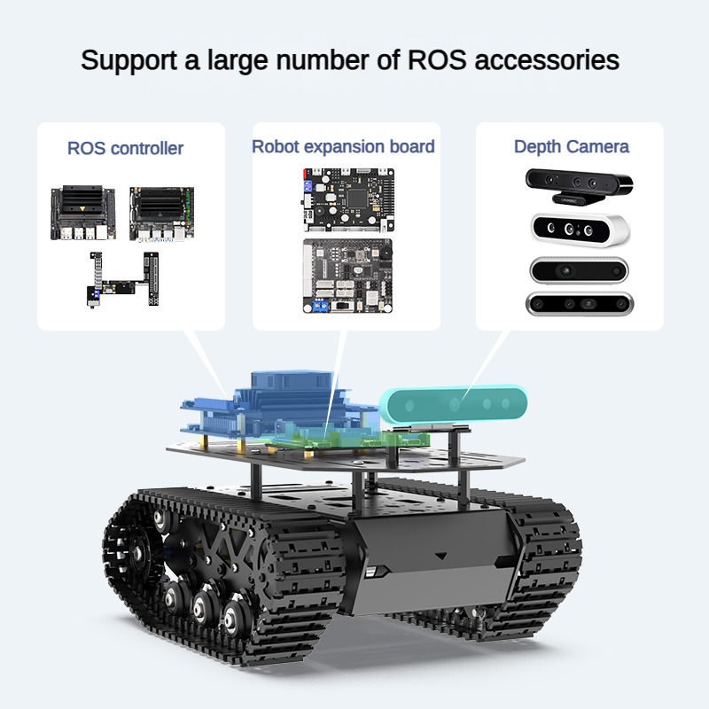 Chassi de tanque RC com capaci - Tracked Robot Chassis avaliação e preço